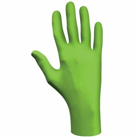 BEST GLOVE 7705PFT, Disposable Gloves, 4 mil Palm, Powder-Free, S, 100 PK, Fluorescent Green 845-7705PFTS